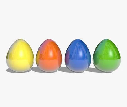 Color eggs Stock Illustration
