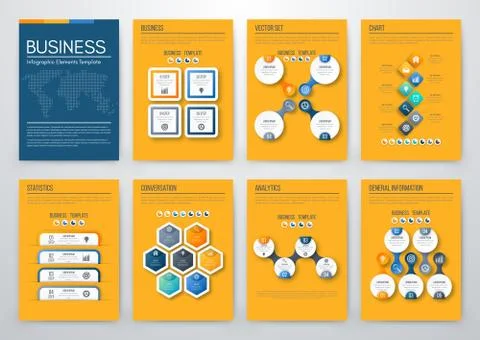 Color elements for infographics 스톡 일러스트