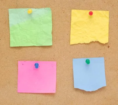 Color empty notes Stock Photos