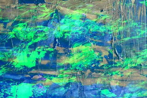 Color-enhanced microscope-style image of a porous biological texture Stock Photos