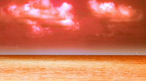 Color Enhanced Ocean Stock Footage