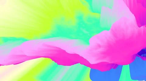 Color explosion 3d. Paint splash 3d wallpaper. Multicolor glow. Stock-Illustration