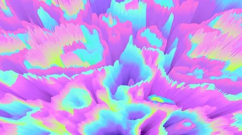 Color explosion 3d. Paint splash 3d wallpaper. Multicolor glow. Stock-Illustration