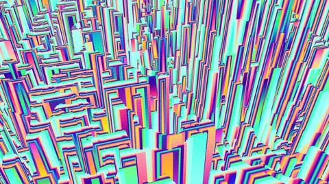 Color explosion 3d. Paint splash wallpaper. 3d Multicolor glow. Space. Stock-Illustration