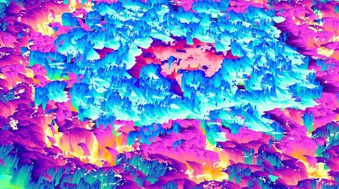 Color explosion 3d. Paint splash wallpaper. 3d Multicolor glow. Space. Stock-Illustration