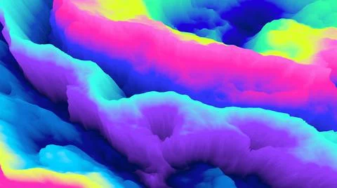 Color explosion 3d. Paint splash. Abstract 3d wallpaper. Multicolor glow. Stock-Illustration