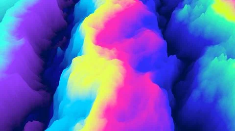 Color explosion 3d. Paint splash. Abstract 3d wallpaper. Multicolor glow. Neon. Stock-Illustration