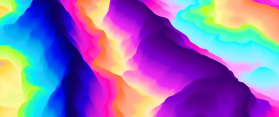 Color explosion 3d. Paint splash. Abstract 3d wallpaper. Multicolor glow. Neon. Stock-Illustration