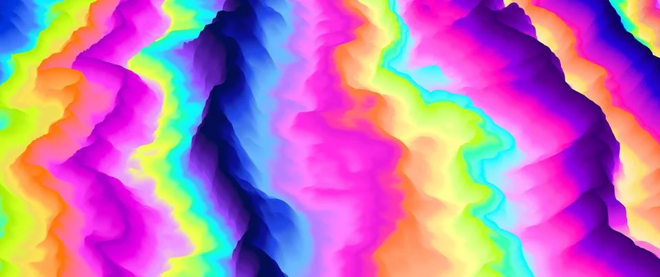 Color explosion 3d. Paint splash. Abstract 3d wallpaper. Multicolor glow. Neon. Stock-Illustration