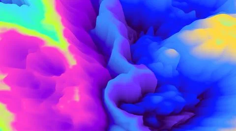 Color explosion 3d. Paint splash. Abstract 3d wallpaper. Multicolor glow. Neon. Stock-Illustration