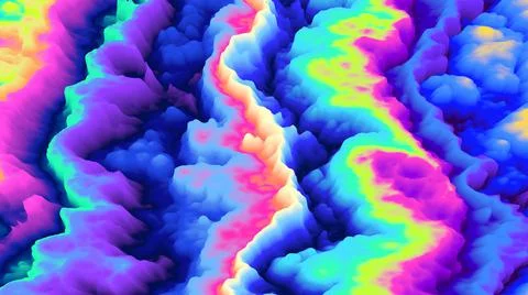 Color explosion 3d. Paint splash. Abstract 3d wallpaper. Multicolor glow. Neon. Stock-Illustration