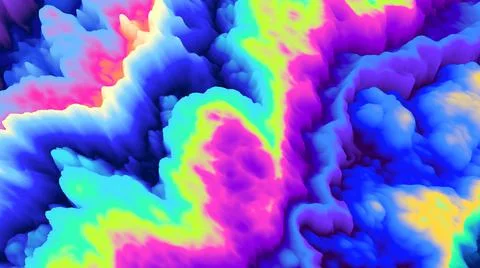 Color explosion 3d. Paint splash. Abstract 3d wallpaper. Multicolor glow. Neon. Stock-Illustration