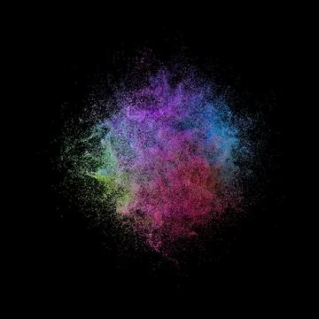 Color explosion 8k Stock Illustration