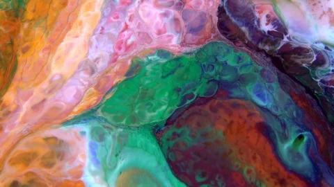 Color Explosion Abstract Vivid Art Painting Texture 382 Stock Footage 129066415