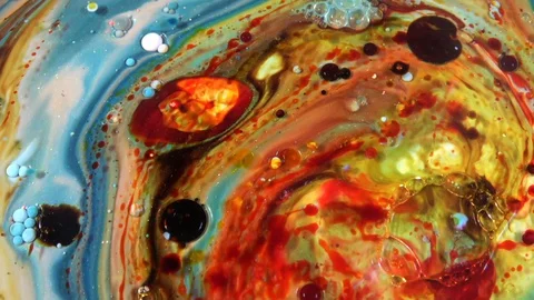 Color Explosion Abstract Vivid Art Painting Texture 381 Stock Footage 129066963