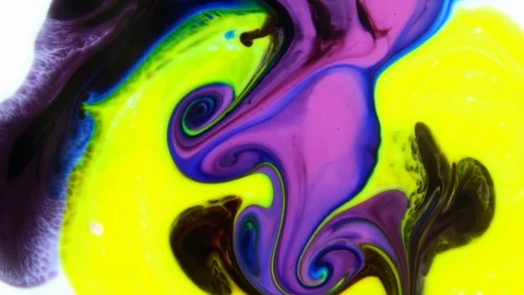 Color Explosion Abstract Vivid Art Painting Texture 371 Stock Footage 129067343
