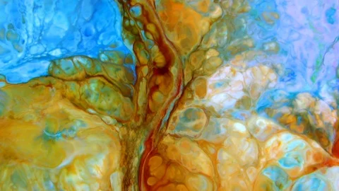 Color Explosion Abstract Vivid Art Painting Texture 376 Video stock 129067510