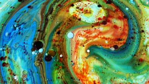 Color Explosion Abstract Vivid Art Painting Texture 384 Stock Footage 129105595