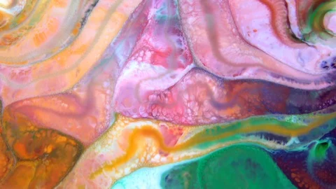 Color Explosion Abstract Vivid Art Painting Texture 390 Stock Footage 129115463