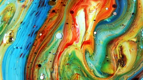 Color Explosion Abstract Vivid Art Painting Texture 399 Stock Footage 129117317