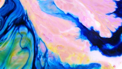 Color Explosion Abstract Vivid Art Painting Texture 403 Stock Footage 129200156