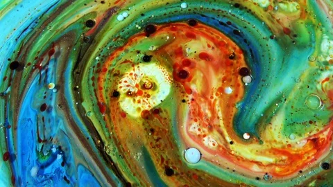 Color Explosion Abstract Vivid Art Painting Texture 407 Stock Footage 129200667