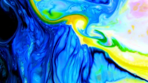 Color Explosion Abstract Vivid Art Painting Texture 413 Stock Footage 129262261