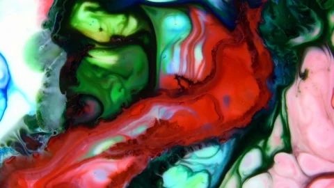 Color Explosion Abstract Vivid Art Painting Texture 497 Stock Footage 129647560