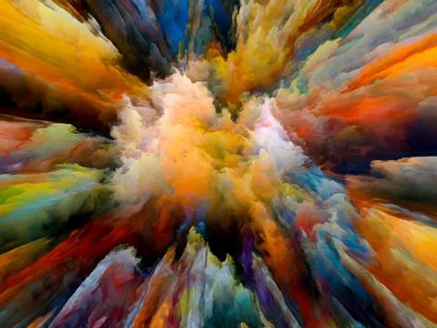 Color Explosion Stock Illustration