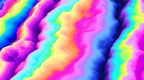 Color explosion. Paint splash 3d. Abstract 3d. Multicolor neon glow. Futuristic. Stock-Illustration