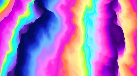Color explosion. Paint splash 3d. Abstract 3d. Multicolor neon glow. Futuristic. Stock-Illustration