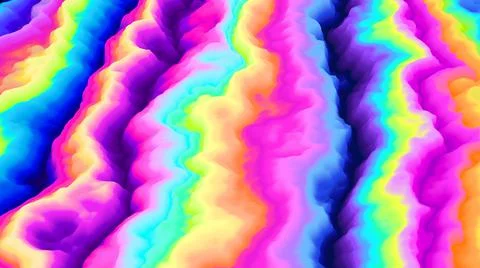 Color explosion. Paint splash 3d. Abstract 3d. Multicolor neon glow. Futuristic. Stock-Illustration
