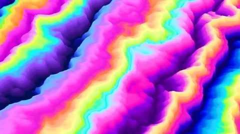 Color explosion. Paint splash 3d. Abstract 3d. Multicolor neon glow. Futuristic. Stock-Illustration