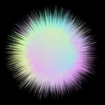 Color explosion. Paint splash. Abstract shape. Multicolor glow. Neon fractal. Stock-Illustration