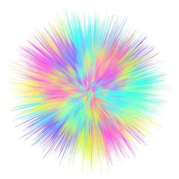 Color explosion. Paint splash. Abstract shape. Multicolor glow. Neon fractal. Stock-Illustration