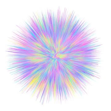 Color explosion. Paint splash. Abstract shape. Multicolor glow. Neon fractal. Stock-Illustration