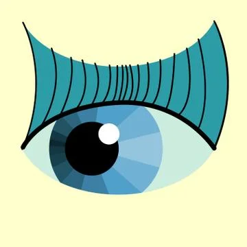 Color eye design Stock Illustration