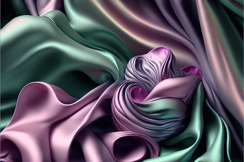 Color fabric texture background, abstract, satin Stock Illustration