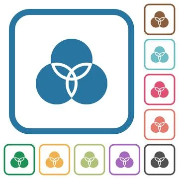 Color filter simple icons イラスト素材