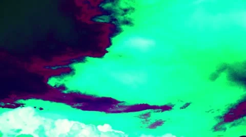 Color flash clouds time lapse t3353D Stock Footage 11115292