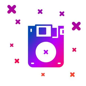 Color Floppy disk for computer data storage icon isolated on white background Stock Illustration