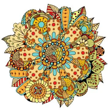 Color floral pattern Stock Illustration