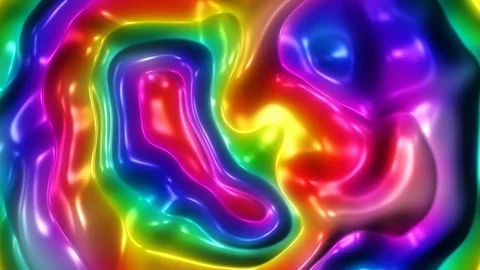 Color Flow 1 - 4k Multicolor Organic Psychedelic Motion Background Video Loop Видео 99891581