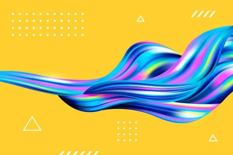 Color flow background concept Illustrazione stock