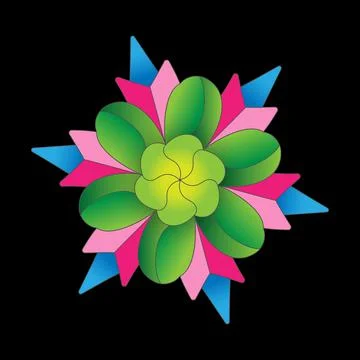 Color flower pattern for scrapbooking, impression, stamp, figure carving and Stock Illustration