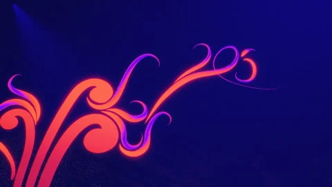 Color Flurry - Motion Graphics Fourish Design Stock Footage 197539176