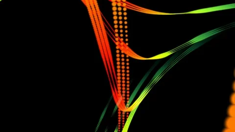 Color flying lines Stock Footage 95662391