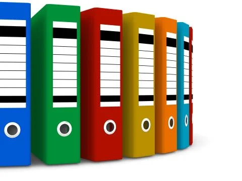 Color folders Ilustração Stock