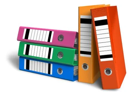 Color folders 스톡 일러스트