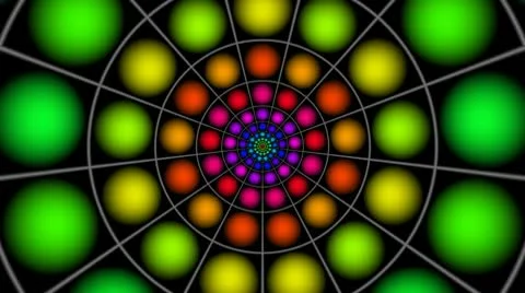 Color full-spheres (circles) Video stock 10803000